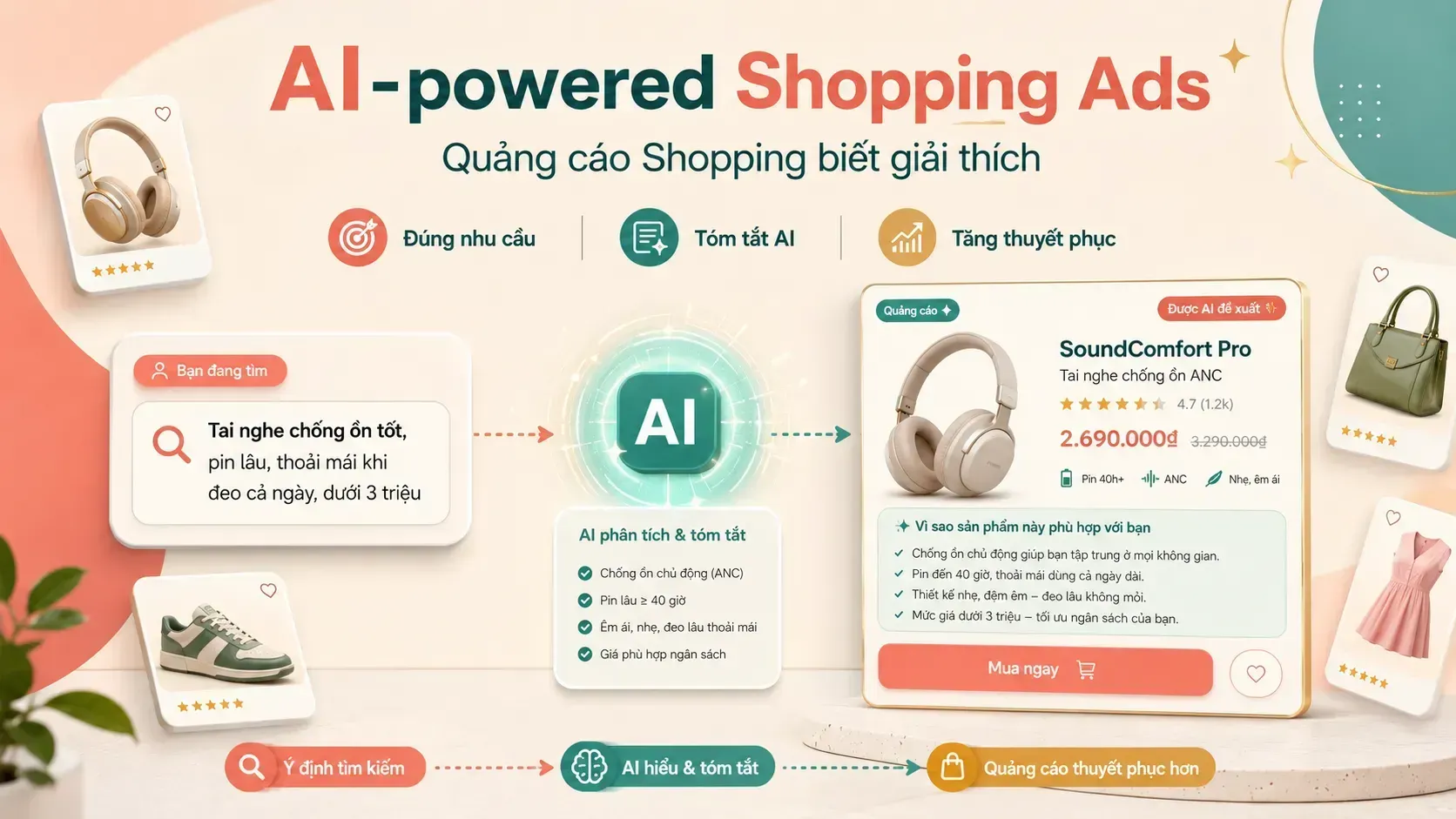 AI-powered Shopping Ads là gì? Vì sao quảng cáo Shopping sẽ thuyết phục hơn nhờ AI?