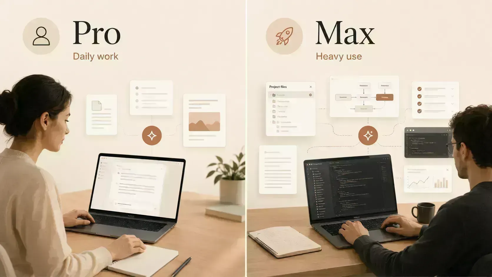 Ví dụ thực tế Claude Pro và Claude Max