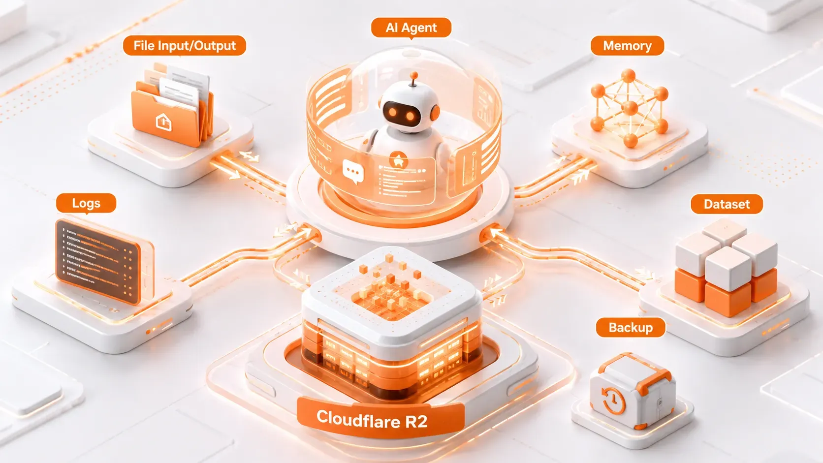 Cloudflare R2 cho AI Agent: Lưu trữ file, log, dataset và backup môi trường làm việc