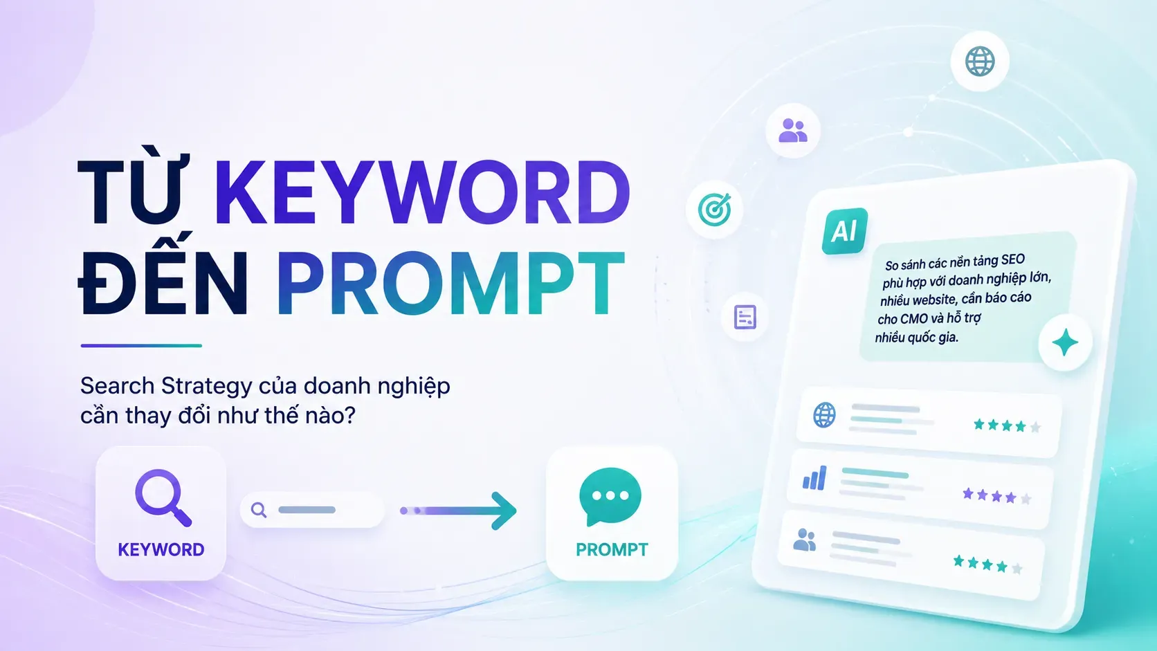 Từ keyword đến prompt: Search Strategy của doanh nghiệp cần thay đổi như thế nào?